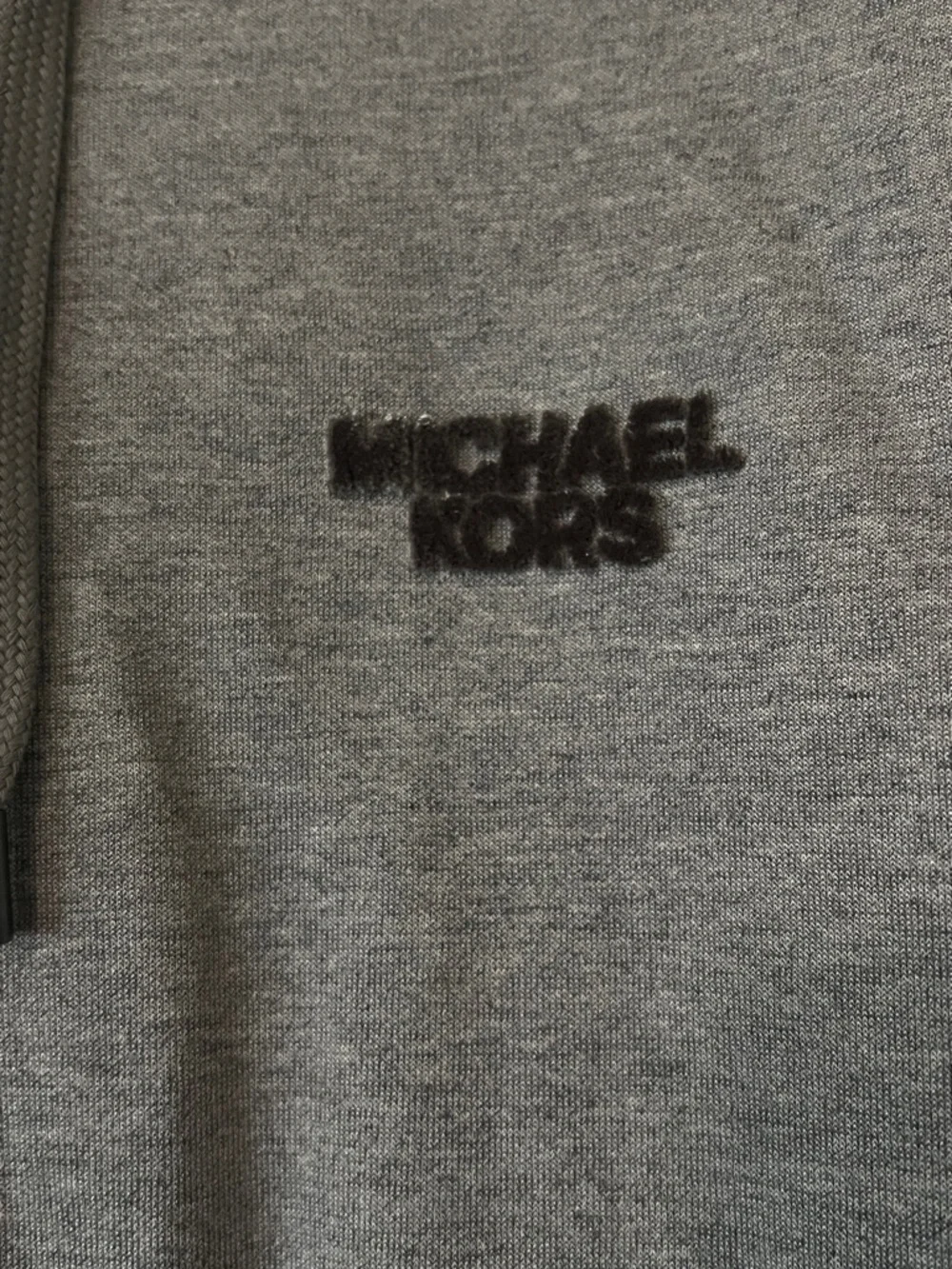 Michael Kors Men's Light Gray Zip-Up Hooded Sweatshirt